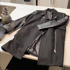Forever 21 Wool/Leather Coat